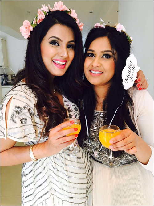 check out geeta basra and her friends have a gala time at her baby shower 4