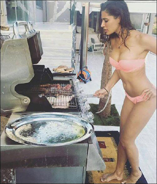 check out nargis fakhri flaunts her bikini body in greece 8