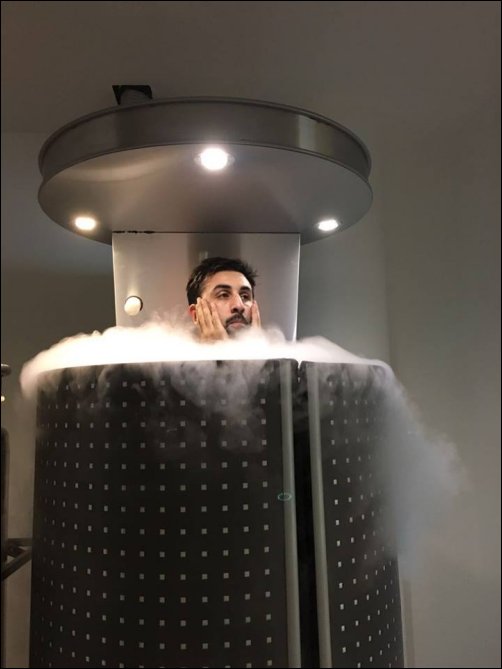 check out ranbir kapoor experiences cryotherapy 3