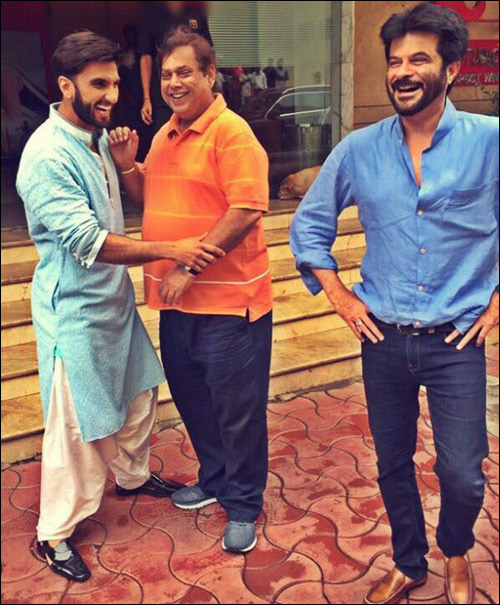 check out ranveer singh has a gala time with anil kapoor and david dhawan 2