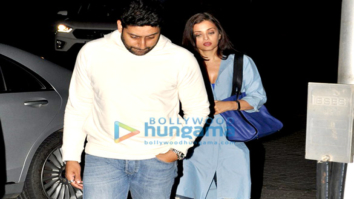 Abhishek Bachchan and Aishwarya Rai Bachchan snapped on a dinner outing in Bandra