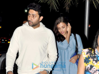 Abhishek Bachchan and Aishwarya Rai Bachchan snapped on a dinner outing in Bandra
