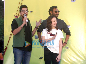 Ajay Devgn and crew of 'Shivaay' snapped promoting their film