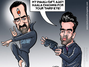 Bollywood Toons: Ajay Devgn vs Karan Johar, this Diwali! Bollywood Toons: Ajay Devgn vs Karan Johar, this Diwali!
