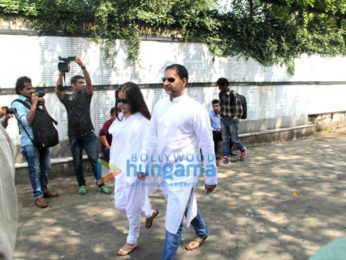 Akshay Kumar, Abhishek Bachchan and others attend the funeral of Shilpa Shetty's father