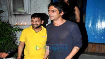 Arjun Rampal snapped post dinner at Olive