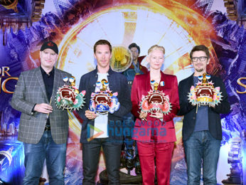 Benedict Cumberbatch, Tilda Swinton, Scott Derrickson and Kevin Feige grace the red carpet launch of Marvel's Doctor Strange in Hong Kong