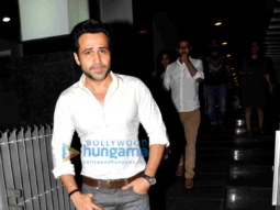 Emraan Hashmi snapped with Director Kunal Deshmukh post dinner at Hakkasan