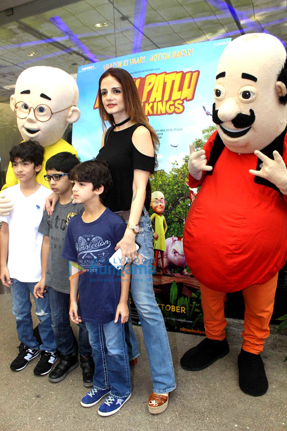 farah khan hosts a special screening of motu patlu king of kings for celebrity kids 5