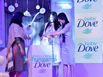 Genelia Dsouza and Tara Sharma attend the launch of Baby Dove in India