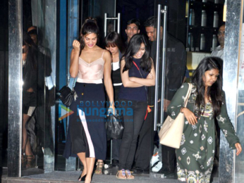 Jacqueline Fernandez snapped post dinner at 'Yauatcha'