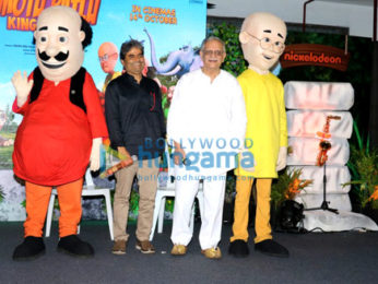 Gulzar & Vishal Bhardwaj at the music launch of 3D animation film 'Motu Patlu: King of Kings'