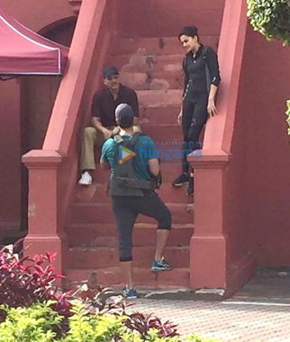 On The Sets Of The Film Naam Shabana