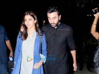 Ranbir Kapoor & Anushka Sharma arrive from Chandigarh after promoting ‘Ae Dil Hai Mushkil’