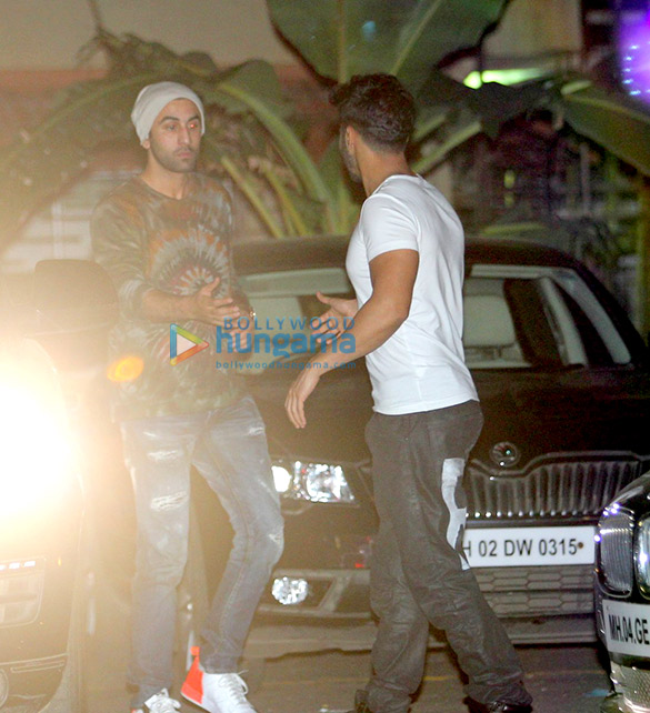 Ranbir Kapoor & Varun Dhawan snapped at Aditya Roy Kapur’s party Ranbir Kapoor & Varun Dhawan snapped at Aditya Roy Kapur’s party