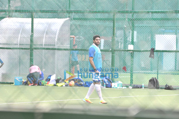 ranbir and abhishek snapped at football 2
