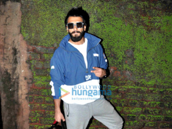 Ranveer Singh snapped post an ad shoot