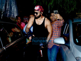 Ranveer Singh snapped post his gym session in Bandra