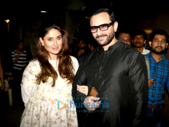 Saif Ali Khan and Kareena Kapoor Khan snapped post Harper's Bazaar Bride shoot in Mumbai