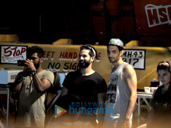 Shahid Kapoor shoots for an ad in Bandra