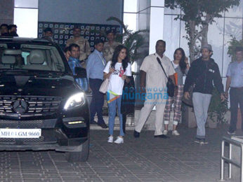 Shraddha Kapoor & Farhan Akhtar arrive from Bangalore after promoting ‘Rock On!! 2’