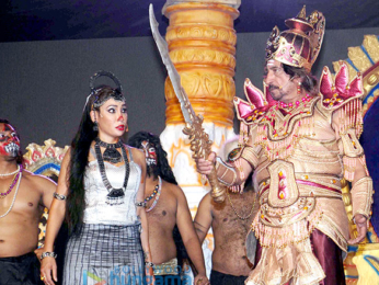 Sofia Hayat plays Surpnakha in Ramleela at the Red Fort in New Delhi