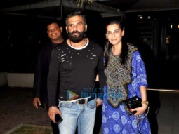 Suniel Shetty & Sanjay Kapoor snapped post dinner in Bandra