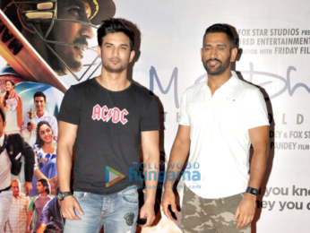 Sushant Singh Rajput & Mahendra Singh Dhoni snapped at 'M.S. Dhoni - The Untold Story' promotions
