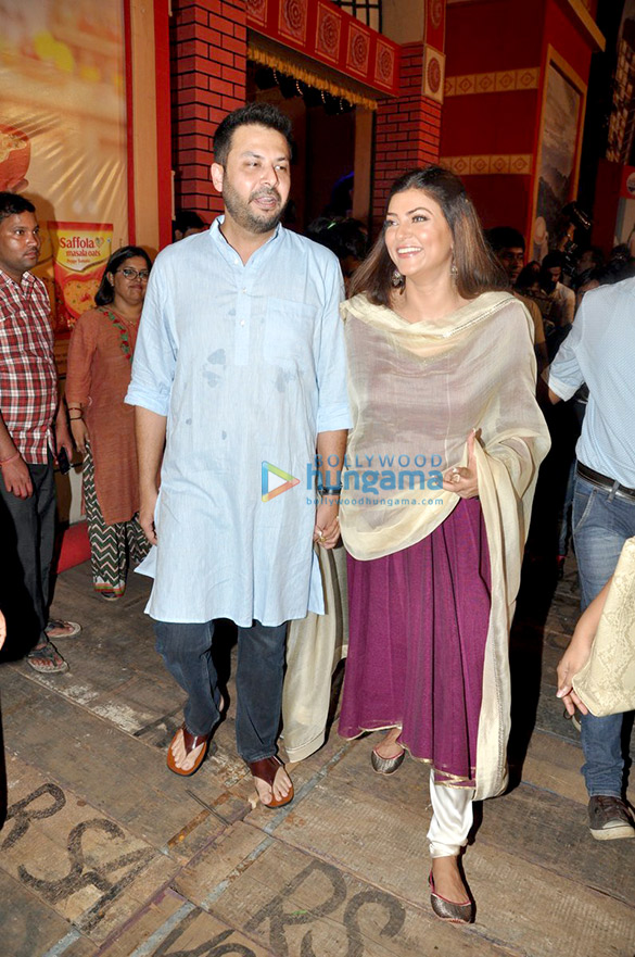 sushmita graces durga pooja 4