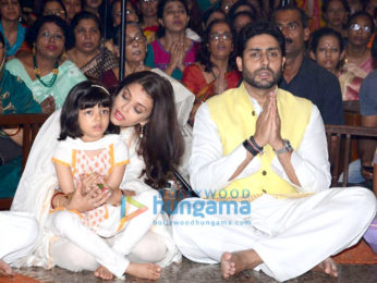 The Bachchan's grace the Durga Ashtami puja in Mumbai