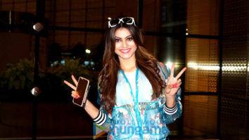 Urvashi Rautela snapped again at Mumbai international airport Urvashi Rautela snapped again at Mumbai international airport