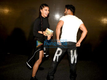 Varun Dhawan, Jacqueline Fernandez & Sajid Nadiadwala at ‘Dishoom- Abu Dhabi Film Commission’ media meet