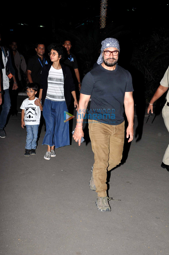 aamir khan family returns from holiday 3