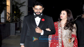 Abhishek Bachchan, Aishwarya Rai Bachchan, Esha Gupta, Huma Qureshi grace stylist Aastha Sharma’s Wedding ceremony