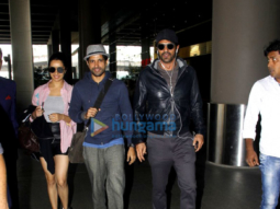 Airport spotting ‘Rock On!! 2’ starcast returns from Delhi