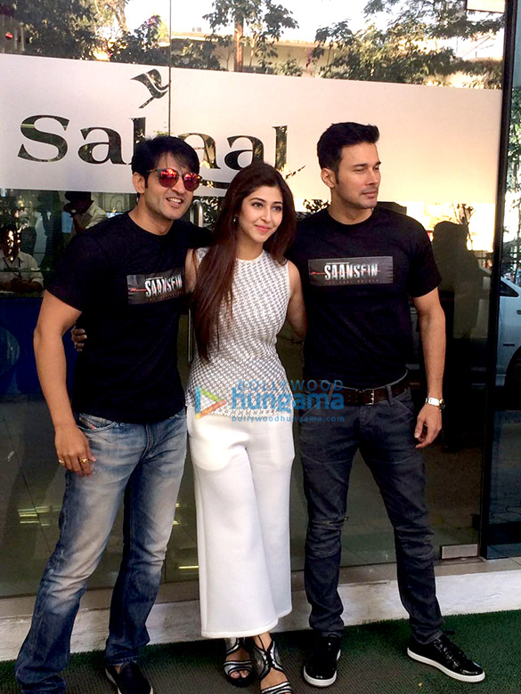 Cast of the film ‘Saansein – The Last Breath’ snapped in Pune promoting their film