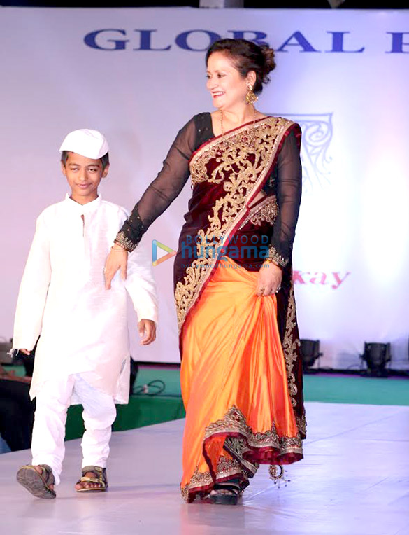 celebs walk the ramp at the global peace initiative 10