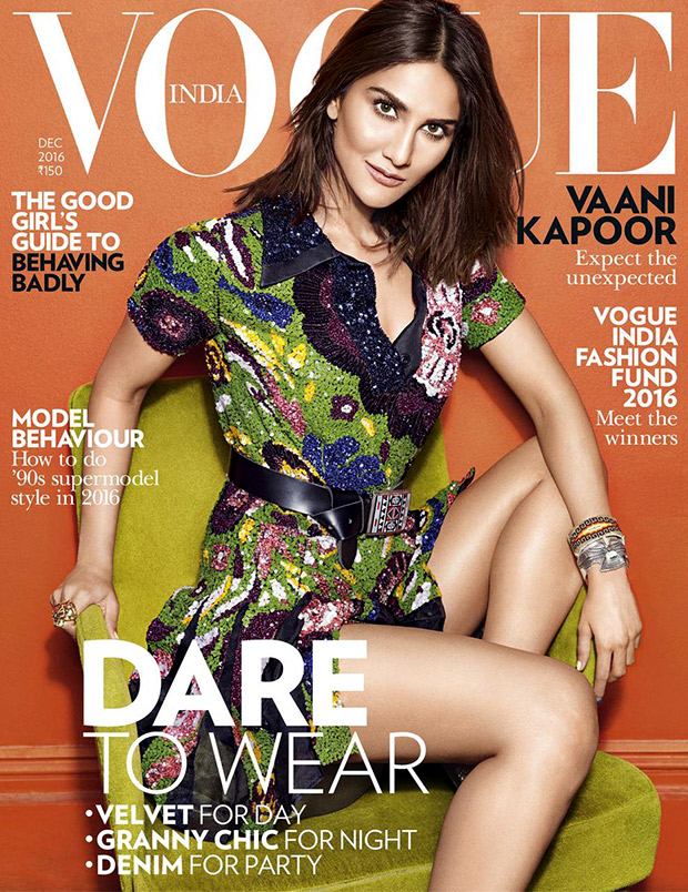 Check out Vaani Kapoor in party mode for her first Vogue cover