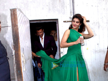 Hrithik Roshan & Jacqueline Fernandez snapped at an ad shoot