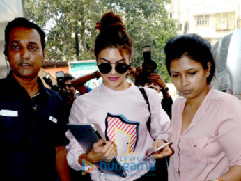 Jacqueline Fernandez snapped at a studio in Bandra
