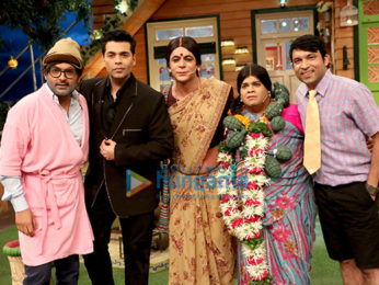 Karan Johar on the sets of The Kapil Sharma Show