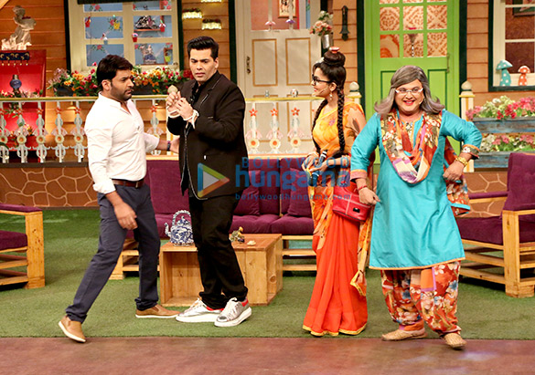 karan johar on the sets of the kapil sharma show 2