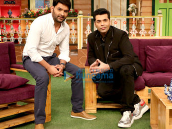 Karan Johar on the sets of The Kapil Sharma Show