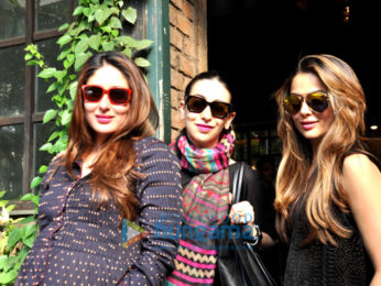 Kareena Kapoor Khan, Karisma Kapoor & Amrita Arora snapped post lunch at Pali Village Cafe