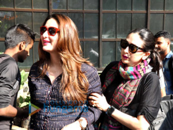 Kareena Kapoor Khan, Karisma Kapoor & Amrita Arora snapped post lunch at Pali Village Cafe