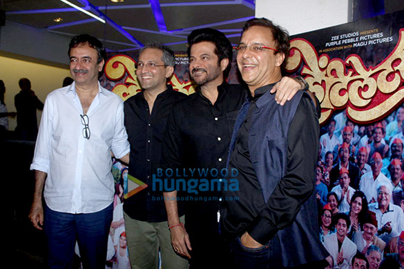 Rajkumar Hirani & Vidhu Vinod Chopra snapped at the screening of Ventilator Rajkumar Hirani & Vidhu Vinod Chopra snapped at the screening of Ventilator