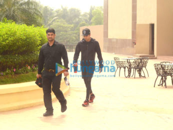 Ranbir Kapoor snapped post gym session at Taj Lands End