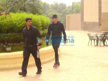 Ranbir Kapoor snapped post gym session at Taj Lands End