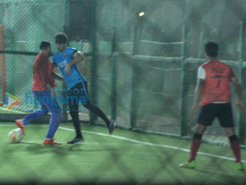 Ranbir Kapoor snapped during football practice