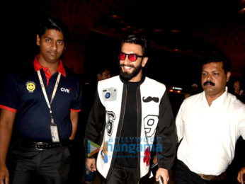 Ranveer Singh & Deepika Padukone depart for Dubai